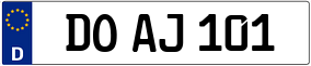 Trailer License Plate